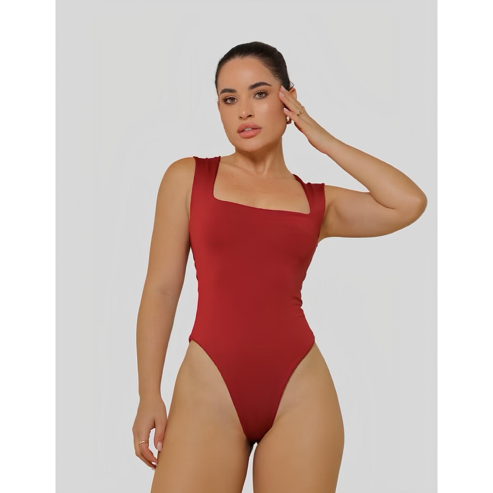 Body Amavi | Body Feminino Suplex Regata com Decote Quadrado