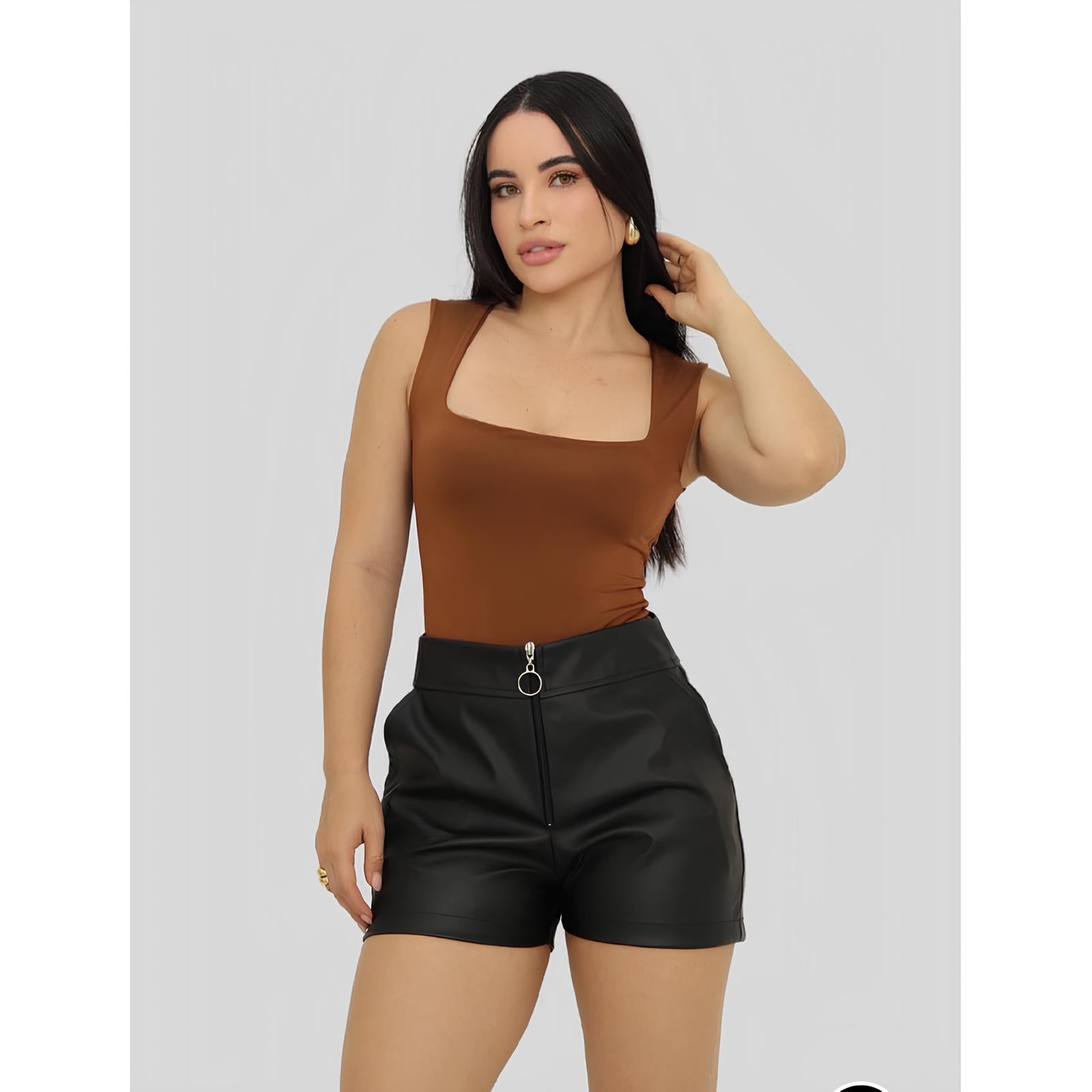 Body Amavi | Body Feminino Suplex Regata com Decote Quadrado
