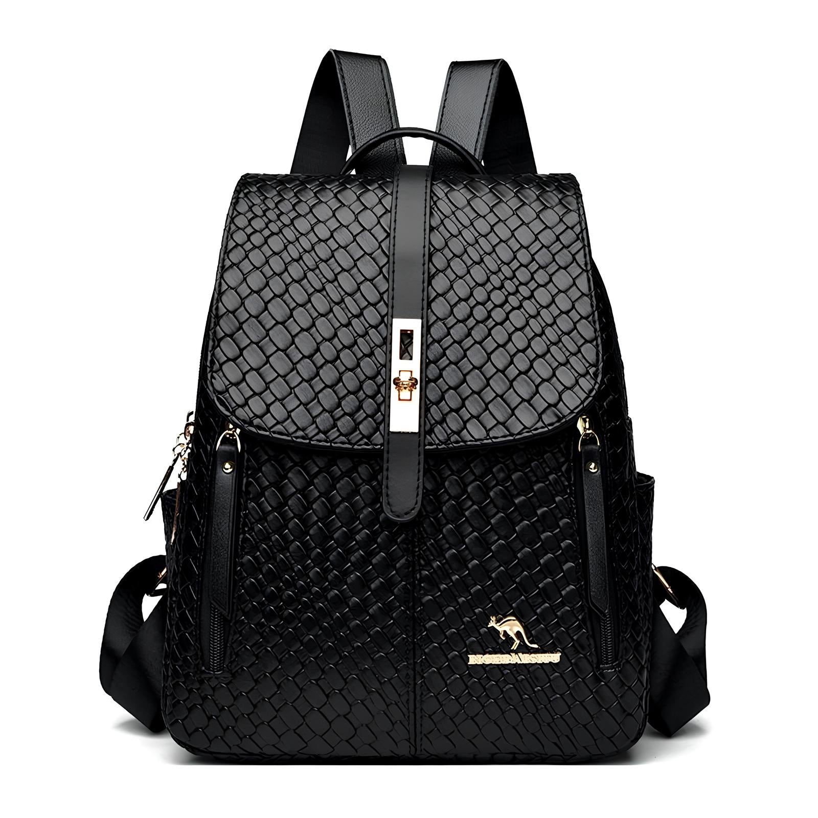 Mochila Feminina de Couro Elegante e Reforçada – Design Sofisticado, Leve e Resistente